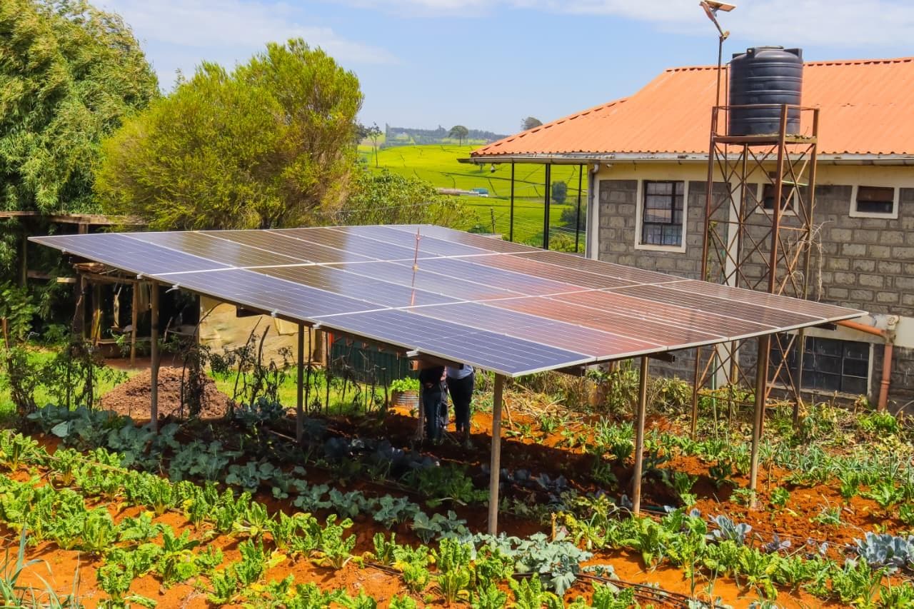 Solar generation serving a smallholder farm and home