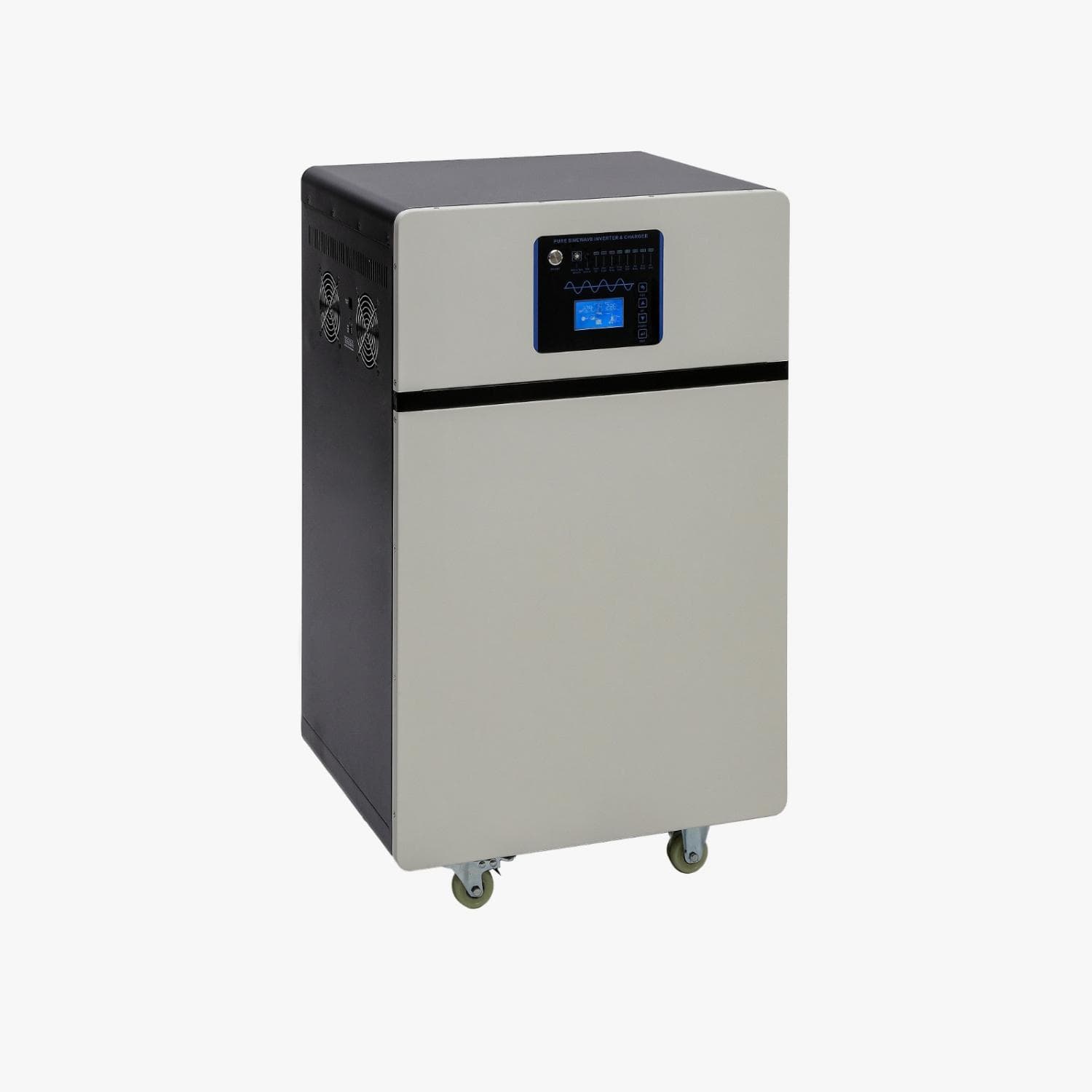 All-in-one inverter and battery cabinet for backup power