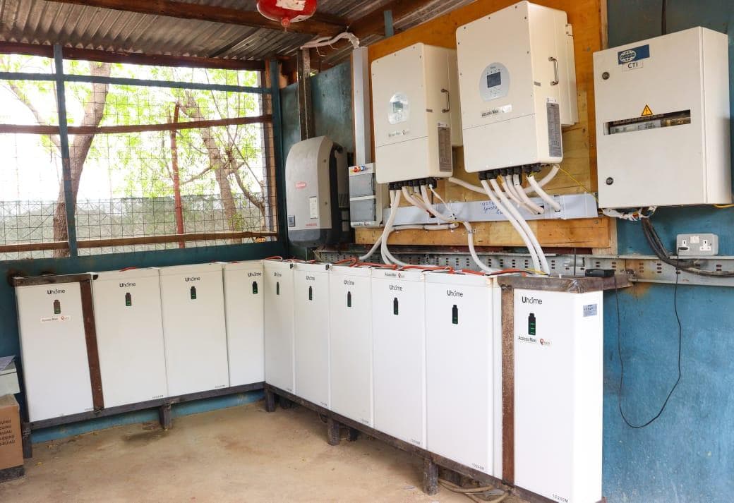 Installed inverters and batteries ready for ongoing support